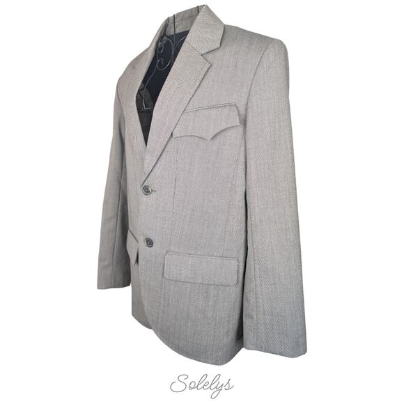 Zadig & Voltaire Défilé NWT Vivi Tailleur Chine Wool Menswear Blazer 38 Medium - Picture 4 of 10